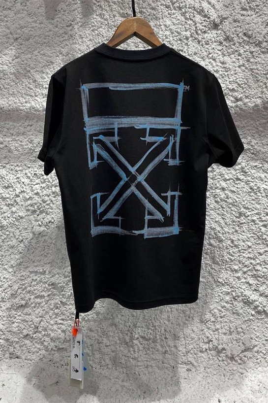 Оверсайз чёрная футболка Off-White Marker