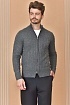 Кашемировый свитер Loro Piana Premium zip-up - Dark Grey