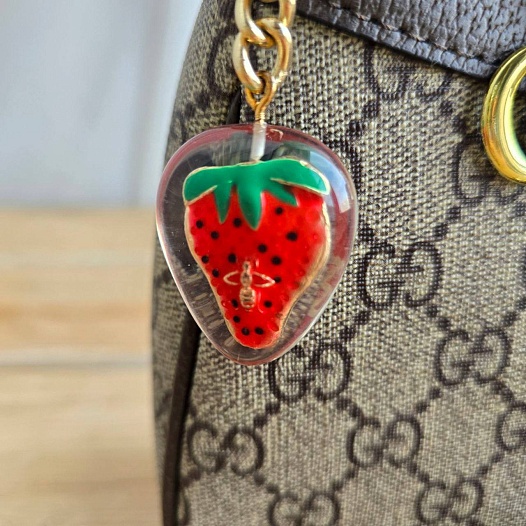 Кожаная сумка Gucci GG Ophidia 26x14 см   