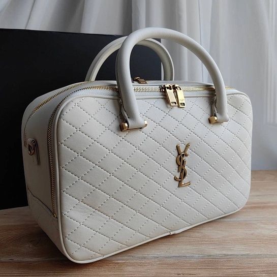 Кожаная сумка Yves Saint Lauren Lyia 31x18 см (4 расцветки)