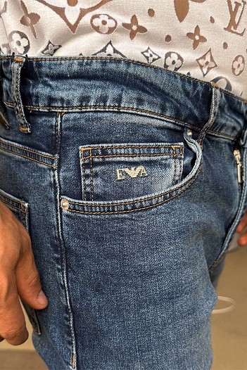 Мужские синие джинсы Emporio Armani   