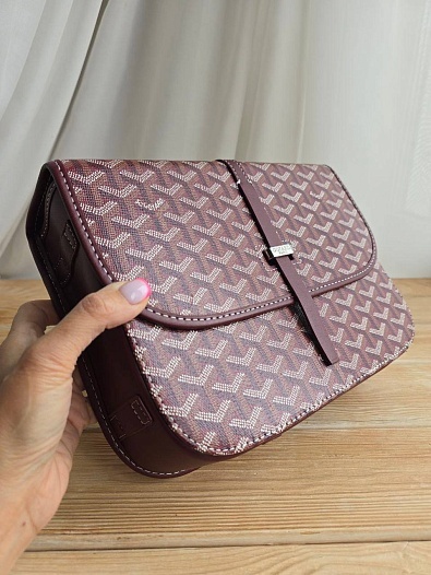 Кожаная сумка Goyard Belvedere MM 27x21 см   