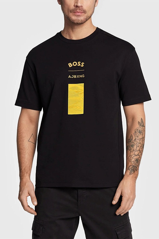 Чёрная футболка Hugo Boss x AJBXNG