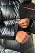 Мужская чёрная парка Prada Linea Rossa