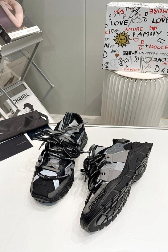 Комбинированные кроссовки Dolce & Gabbana Space - Grey