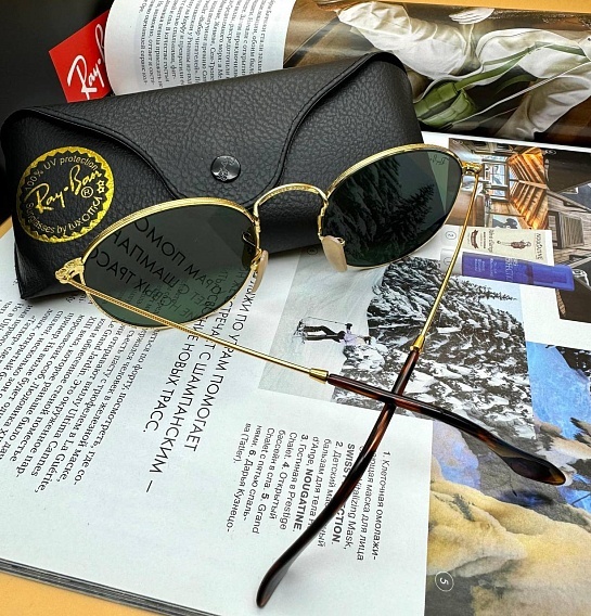 Солнцезащитные очки Ray-Ban Round Metal - Pink Mirrored