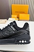 Кожаные кроссовки Louis Vuitton Trainer Monogram - Black