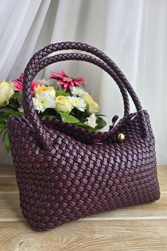 Кожаная сумка Bottega Veneta intrecciato 30x14 см