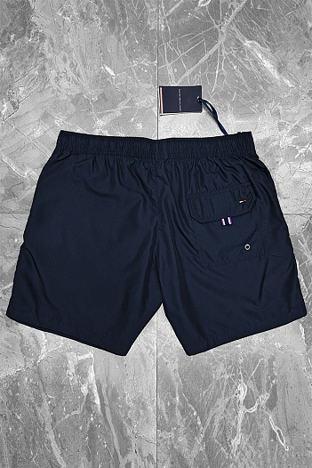 Мужские тёмно-синие шорты Tommy Hilfiger logo-print   