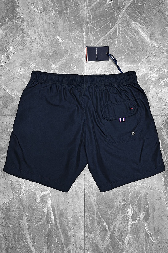 Мужские тёмно-синие шорты Tommy Hilfiger logo-print