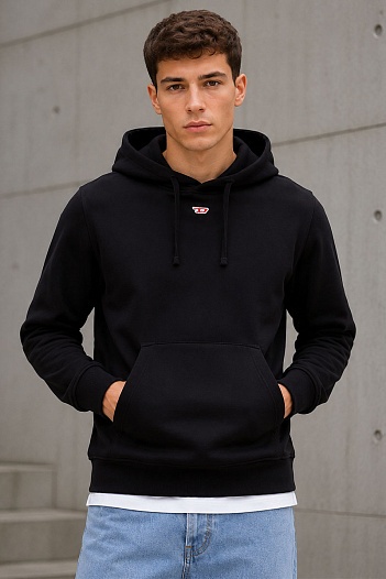 Мужское худи Diesel S-Ginn-Hood-D - Black   