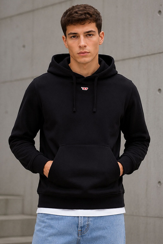 Мужское худи Diesel S-Ginn-Hood-D - Black