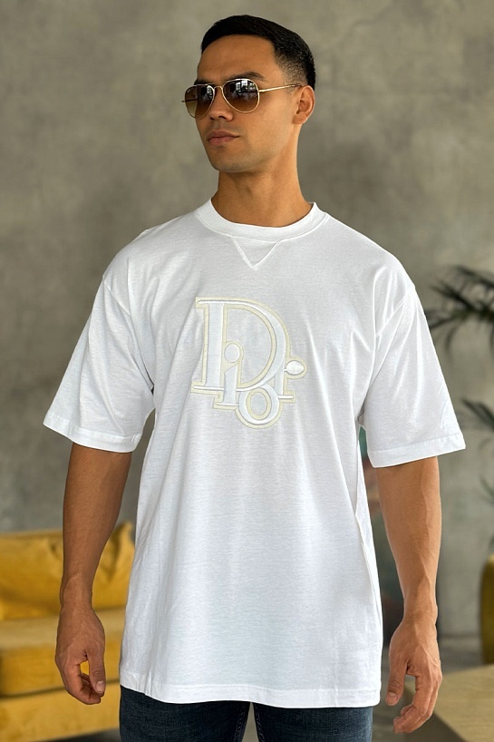 Мужская белая футболка Dior