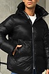 Мужской чёрный пуховик Canada Goose logo-patch
