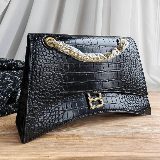 Женская кожаная сумка Balenciaga Сrush 31x20 см