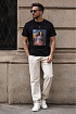 Мужская чёрная футболка Off-White