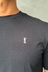 Мужская футболка Yves Saint Laurent logo-embroidered - Black