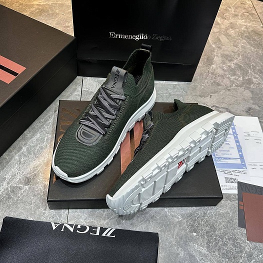Мужские текстильные кроссовки Ermenegildo Zegna   