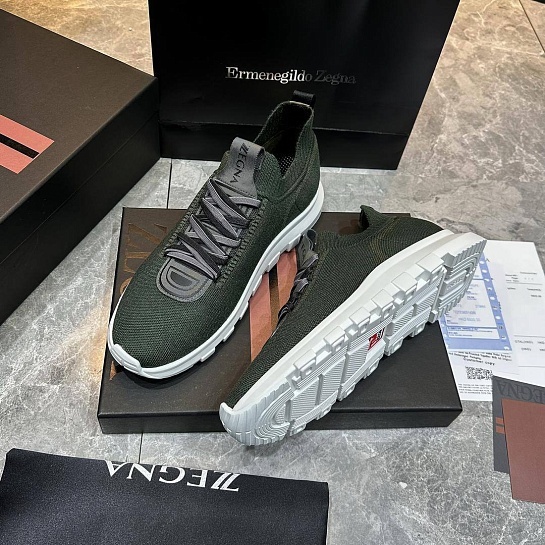 Мужские текстильные кроссовки Ermenegildo Zegna