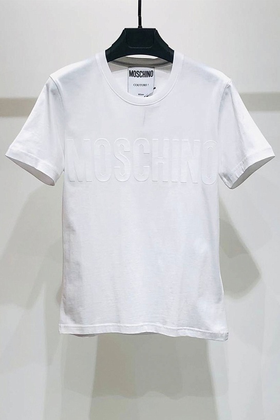 Мужская белая футболка Moschino