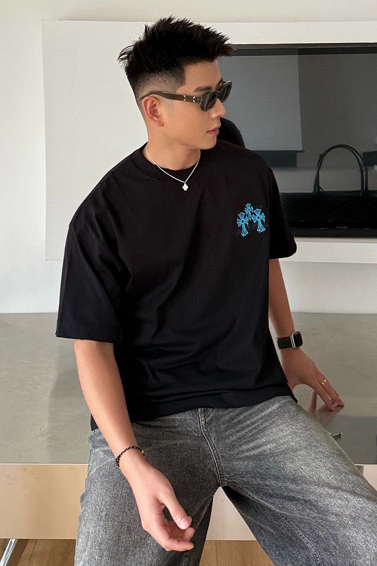 Оверсайз футболка Chrome Hearts Premium