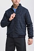 Мужская тёмно-синяя куртка Billionaire logo-embroidered