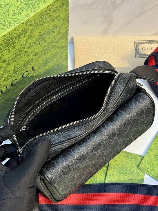 Кожаная сумка Gucci GG Monogram Premium 24x19x7 см