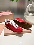 Женские замшевые кроссовки MIU MIU Premium - Red