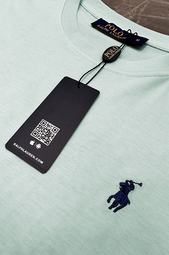 Бирюзовая футболка Роlо Ralрh Lаurеn basic