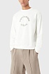 Белый свитшот Emporio Armani logo embroidery