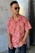 Мужская красная рубашка Dolce & Gabbana floral-print