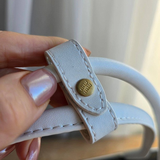 Кожаная сумка тоут MIU MIU Beau 29x14 см - Red   