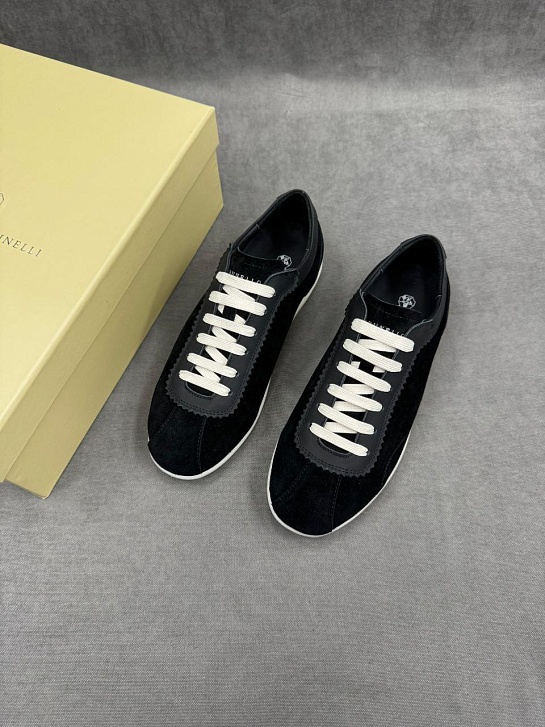 Мужские замшевые кроссовки Brunello Cucinelli