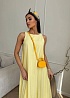 Женское жёлтое платье MIU MIU 