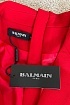 Женское платье-пиджак Balmain красного цвета