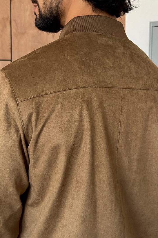 Мужской бежевый бомбер Loro Piana