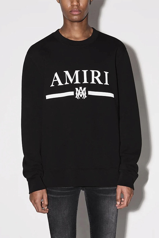 Чёрный свитшот Amiri MA bar crew-sweat