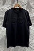 Мужская чёрная футболка Fendi FF pressed logo
