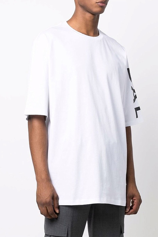 Оверсайз футболка Balmain белого цвета