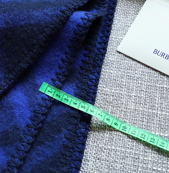 Шарф Burberry Check premium 182x30 см - Navy