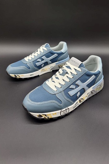 Комбинированные кроссовки Premiata Mick - Blue   