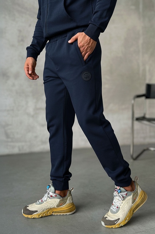 Мужской спортивный костюм Canada Goose тёмно-синего цвета