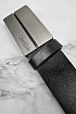 Мужской кожаный ремень чёрного цвета
