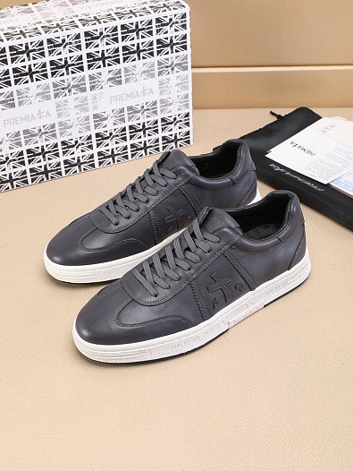 Кожаные кроссовки Premiata Bonnie - Grey   