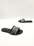 Женские шлепанцы Dior Dway Slide Embroidered Cotton
