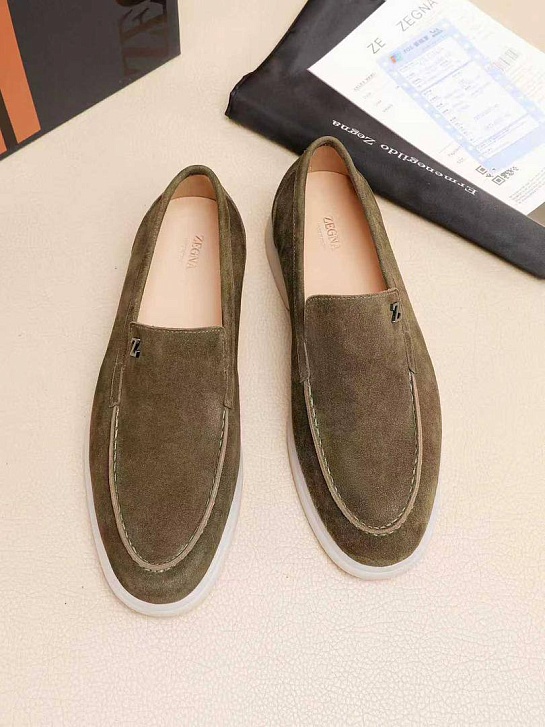 Мужские замшевые лоферы Ermenegildo Zegna