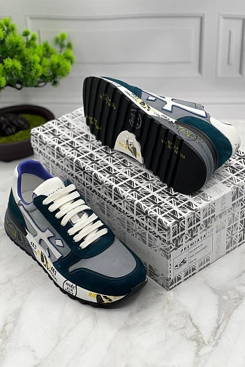 Замшевые кроссовки Premiata Mick - Green   