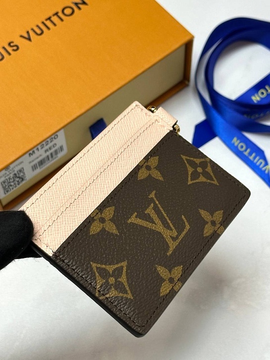 Кожаный кардхолдер Louis Vuitton Charms Vivienne Premium 7.3x0.3x10.2 см