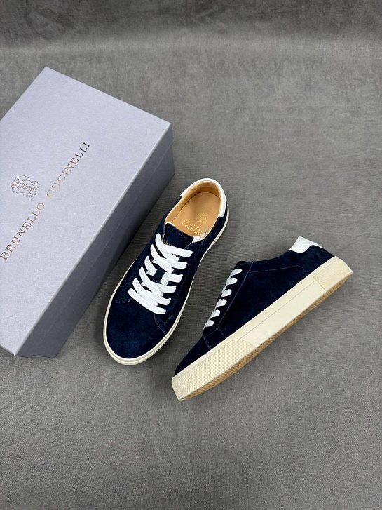 Мужские замшевые кроссовки Brunello Cucinelli