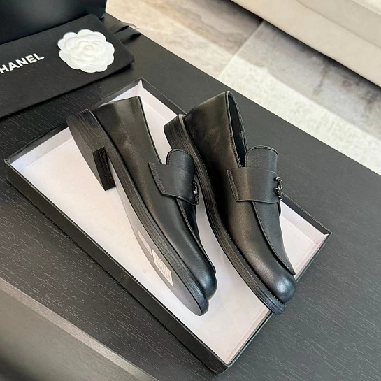 Женские лоферы Chanel Premium - Black